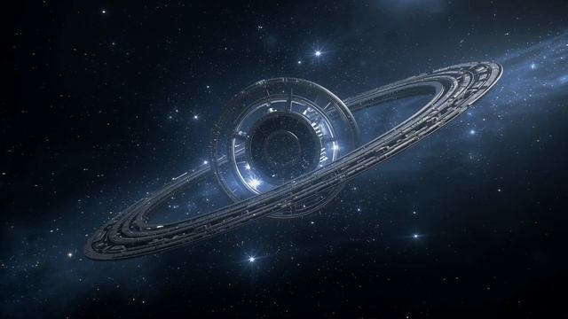 The Eye That Watches Stars 👁️ 2-Hour Cosmic Ambience ｜ Ring Sphere ｜ White Fire Core ｜ Sci-Fi