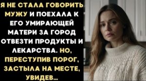 ИСТОРИИ ИЗ ЖИЗНИ/Поехала к матери мужа, чтобы отвезти продукты и лекарства/Рассказ жизненный