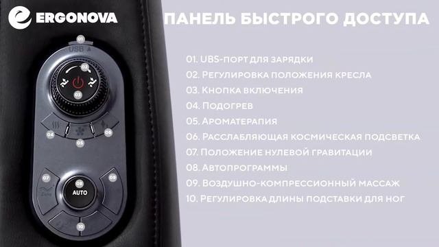 Массажное кресло Ergonova Robotouch 3 Universe