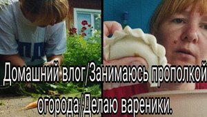 Домашний влог/Занимаюсь прополкой огорода//Делаю вареники.-10-2025