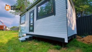 Установили Баню Парус 6 на 2,4 м в Московской области