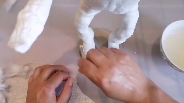 Ватный дед Мороз. Урок 4