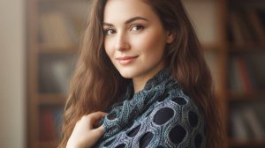 Шарф «Швейцарский сыр» спицами. Узор с дырочками, похожий на сыр. Мастер-класс по вязанию