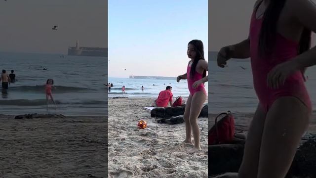Gymnastics At The Beach
