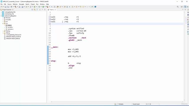 Section 3- Assembler Rules And Directives, Lecture 17- Programming - Renaming Registers