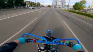 еду в университет на пит байке (взято с ютуба) (с канала питбайк эндурович)