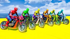Мотоциклы для детей. Человек-паук для детей. Мультфильм для детей. Мультики про мотоциклы.