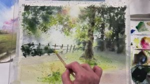 «Спецэффекты в пейзажах», акварель. Лилия Бето