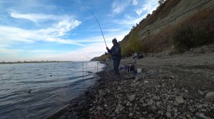 дон первый выезд на леща с берега на фидер #лещ #рыбалка #дон #фидер #осень #природа