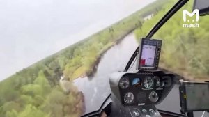 Рыбалка на вертолётах.