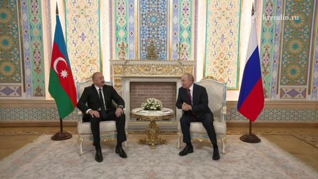 Встреча Владимира Путина и Ильхама Алиева в Душанбе, 9 октября 2025 года