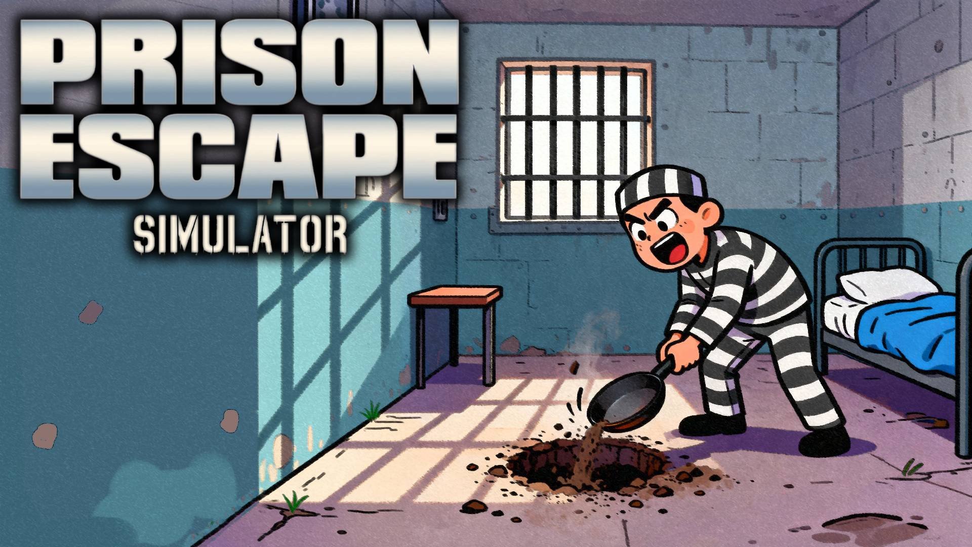 Prison Escape Simulator Всё пытаюсь сбежать из тюрьмы...