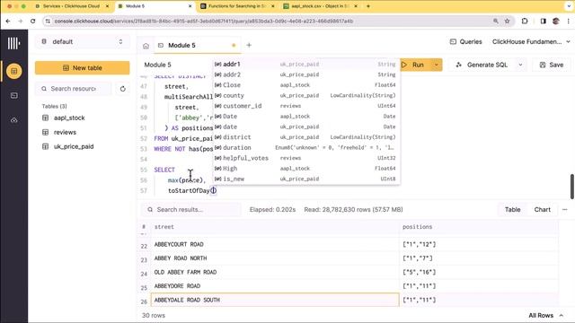 Module 5 - Analyzing Data