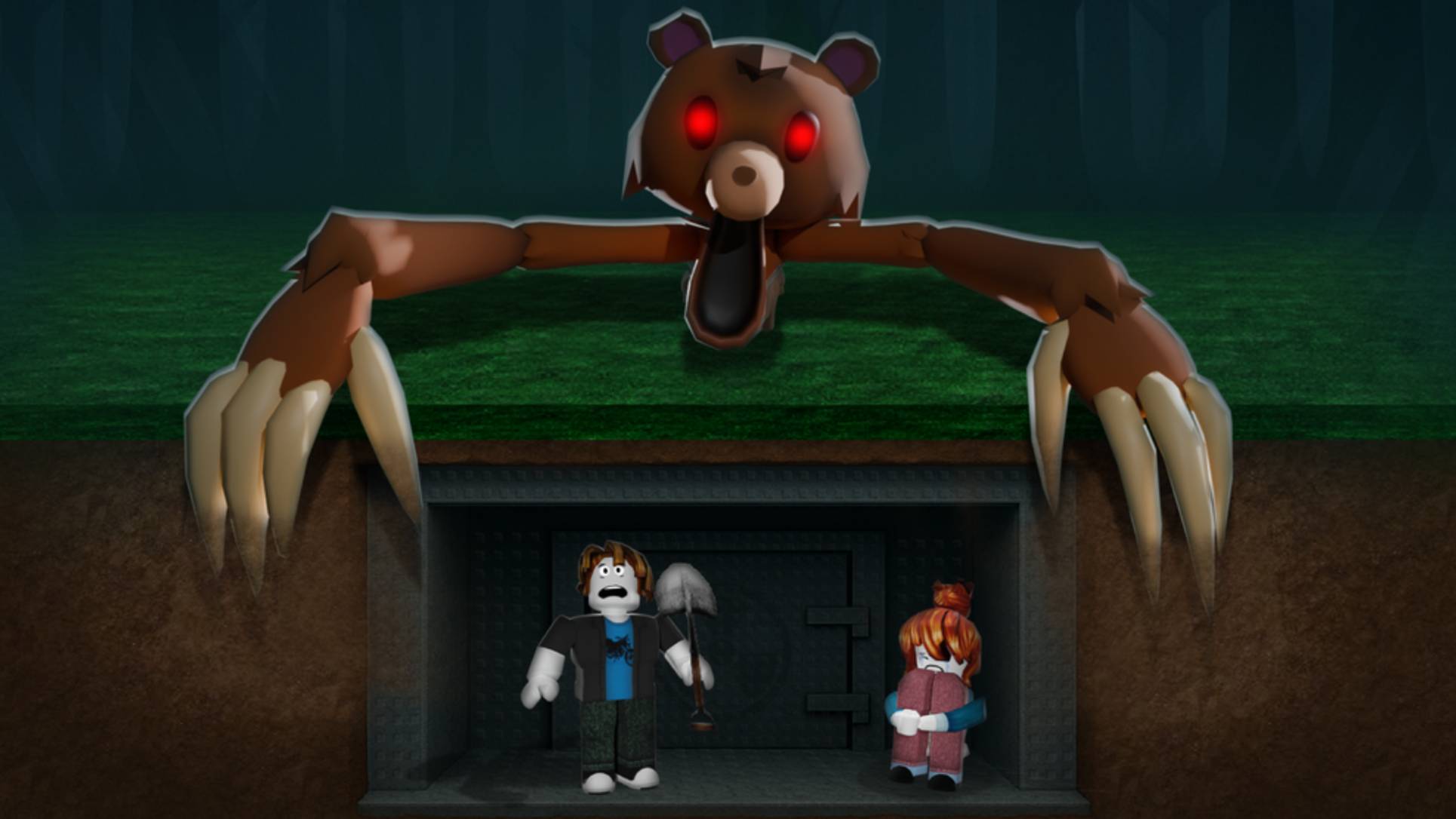1 ночь в игре ВЫЖИТЬ 99 ДНЕЙ В БУНКЕРЕ ROBLOX Konzamin 1 часть