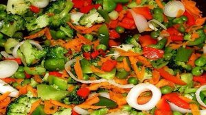 Курица терияки с овощами