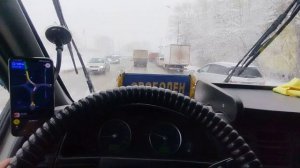 Пробки, снег, аварии! Буксую на складах. Яндекс тариф грузовой! Новосибирск.