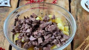 Новогодний салат в Год Собаки