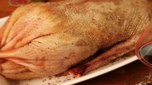 Новогодний гусь с яблоками и тмином