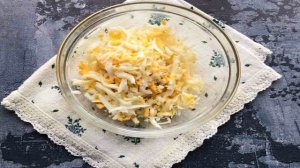 Салат с редькой и горошком