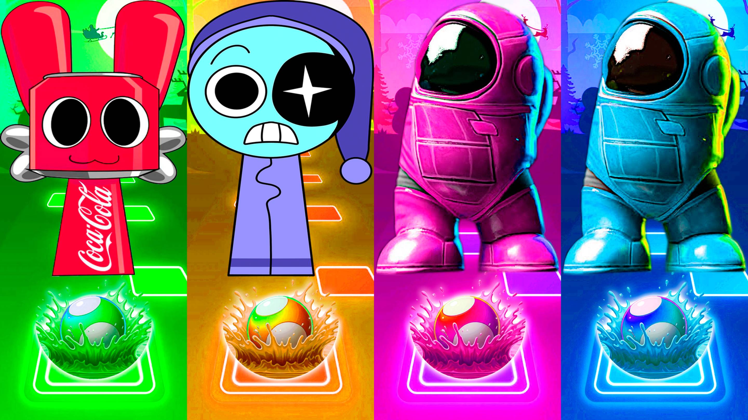 Coffin Dance Спрунки 106 уровень - Мультики про Спрунке | МУЛЬТФИЛЬМЫ SPRUNKI в Tiles Hop