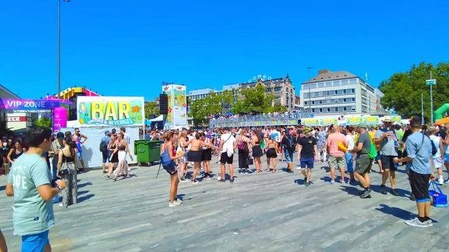 Цюрих 2025 🎶🔥 Безумная субботняя вечеринка в Швейцарии, город взрывается от ритма!
