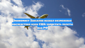 Экономист Завьялов назвал возможные последствия идеи США запретить полеты над РФ