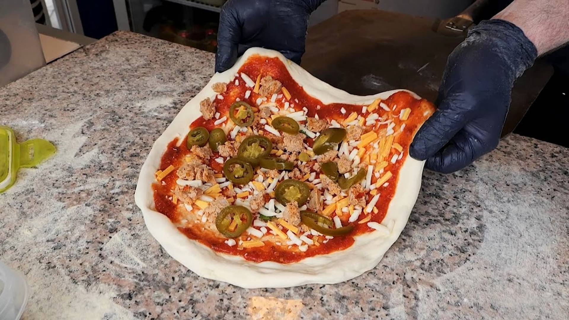 Пицца ручной работы - корейская уличная еда