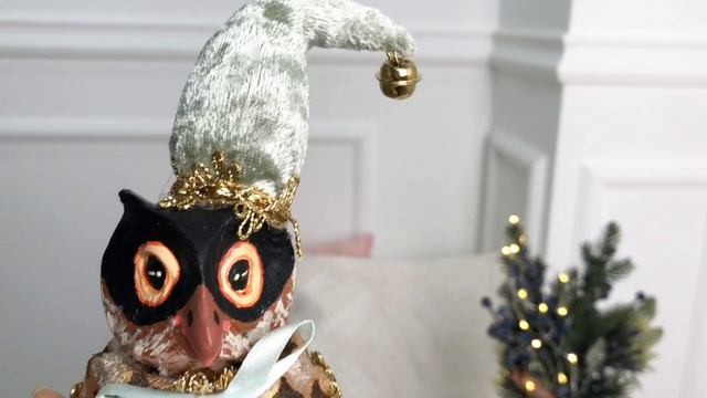 Ёлочная игрушка СОВА ЗВЕЗДОЧЕТ пенополистирол голубая 25 см 5001064