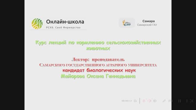 Кормление 2 - Химический состав кормов