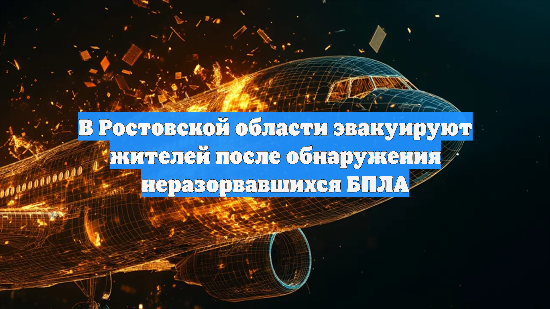 В Ростовской области эвакуируют жителей после обнаружения неразорвавшихся БПЛА