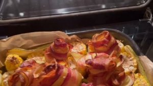 Розочки из бекона 🥓 🥔