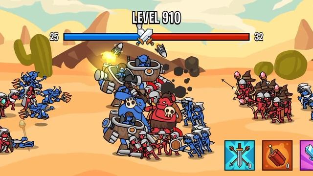 играю в Stick Battle, показываю свой скил