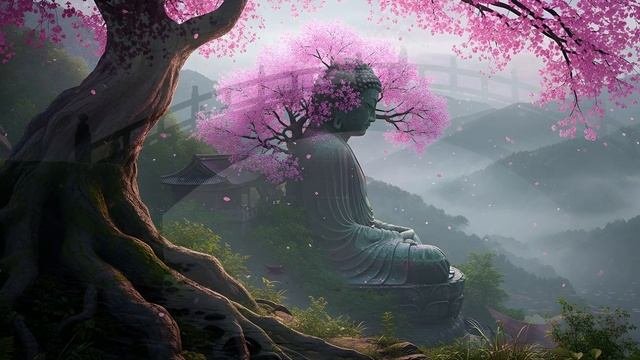 Calming Ambient Music For Meditation — Cherry Blossom Zen (1 Hour)