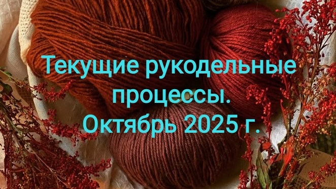 Текущие рукодельные процессы. Октябрь 2025 г.