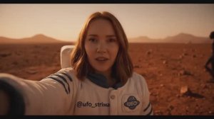 Женщина на марсе видит пришельца #марс #veo3