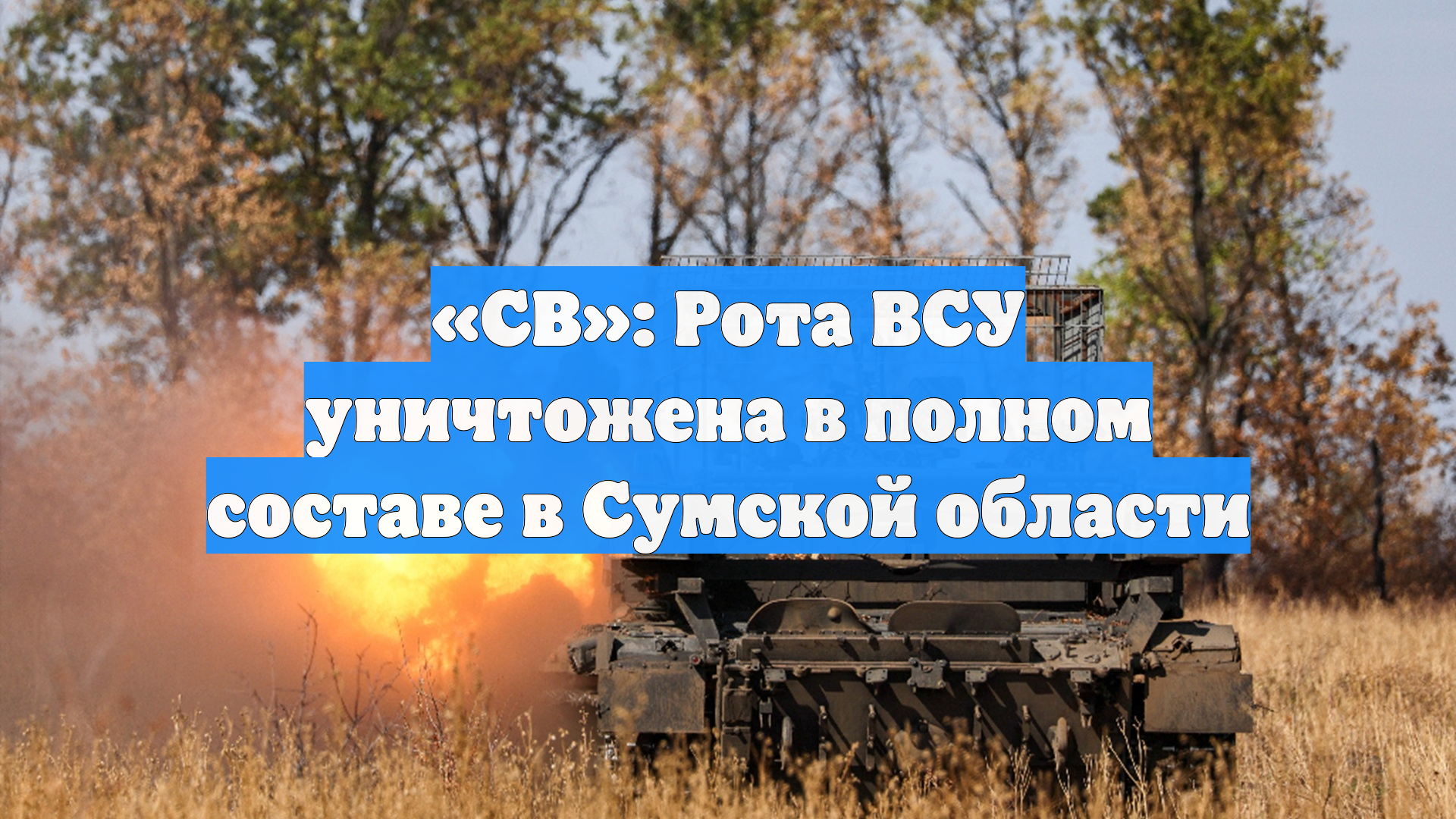 «СВ»: Рота ВСУ уничтожена в полном составе в Сумской области