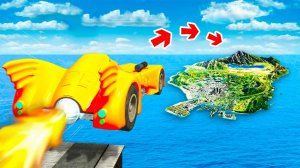 Сможет ли читерский бэтмобиль перелететь всю карту в гта 5 ? - эксперимент в gta 5