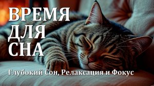 ВРЕМЯ ДЛЯ СНА: Кошачья Благодать, Камин и Мурчание для Глубокого Сна, Релаксации и Фокуса 🔥😺🔥