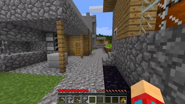 Я УМЕНЬШИЛСЯ И УКРАЛ РАДУЖНЫЙ ИЗУМРУД У ЖИТЕЛЯ В МАЙНКРАФТ | Компот Minecraft