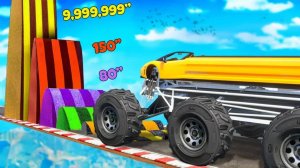 Сможет ли монстр трак проехать по лежачим полицейским в гта 5 ? - эксперимент в gta 5