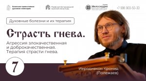 Страсть гнева. Агрессия злокачественная и доброкачественная. Терапия страсти гнева.