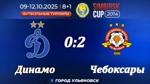 Динамо 2014 (Ульяновск) - СШ Чебоксары (Чебоксары). (0:2)