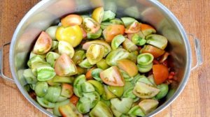 Лечо из зеленых помидор