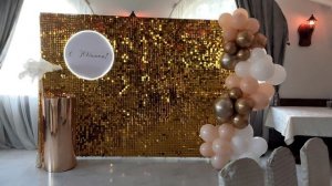 Фотозона со светящимся кругом - надписью 💫