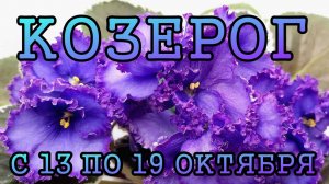 КОЗЕРОГ таро прогноз на неделю с 13 по 19 ОКТЯБРЯ 2025 года.