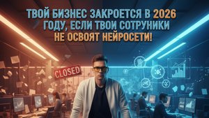 ТВОЙ БИЗНЕС ЗАКРОЕТСЯ В 2026 ГОДУ, ЕСЛИ ТВОИ СОТРУДНИКИ НЕ ОСВОЯТ НЕЙРОСЕТИ!
