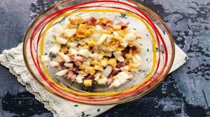 Салат Мужской каприз с фасолью