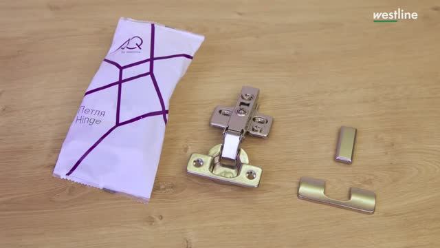 Петля накладная с доводчиком AQ CLIP