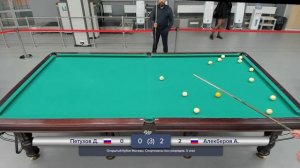 Петухов Даниил. Игра 2. Биллиард Открытый кубок Москвы. Спортсмены без разрядов. Этап 5.