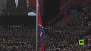 مدفيديف يحضر حفلا موسيقيا في بيونغ يانغ بمناسبة الذكرى الـ80 لتأسيس الحزب الحاكم في كوريا الشمالية